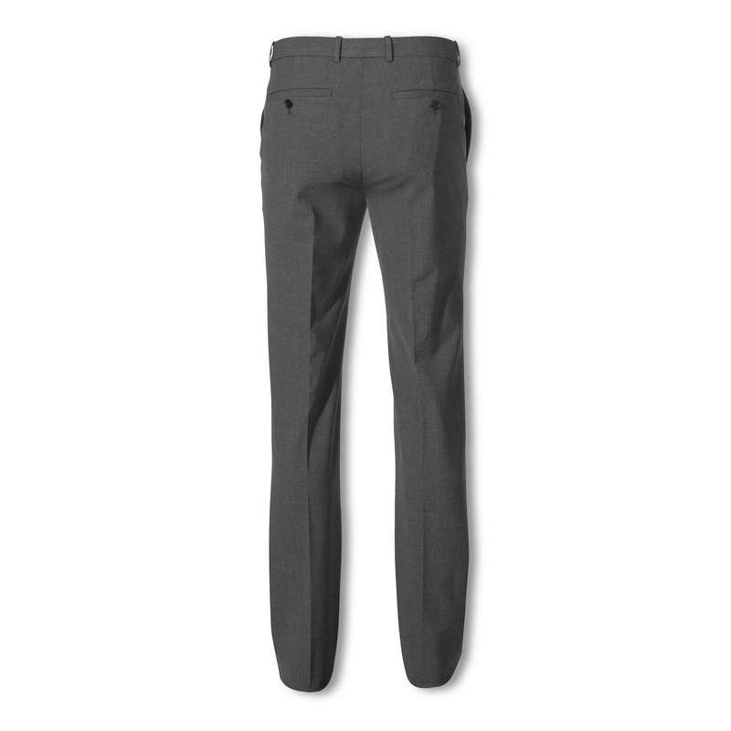 Pantalon droit à micro-carreaux, Gris, large image number 1