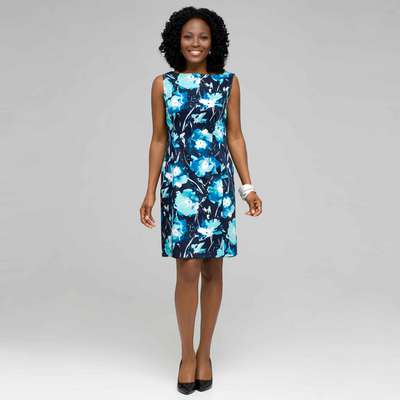 Robe fourreau fleurie