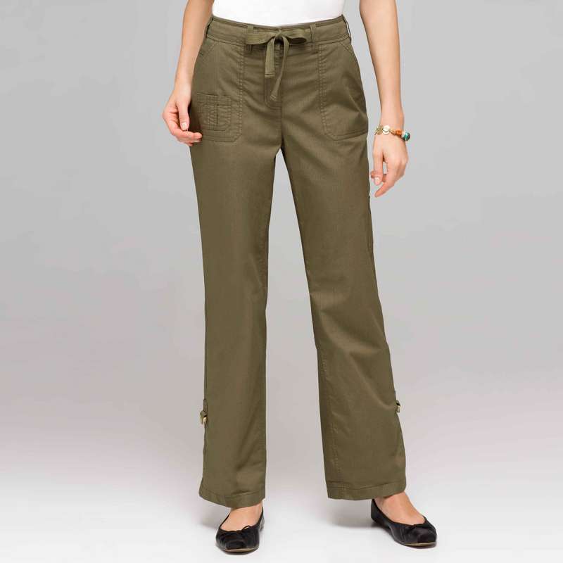 Pantalon cargo deux en un, vert feuille, large image number 0
