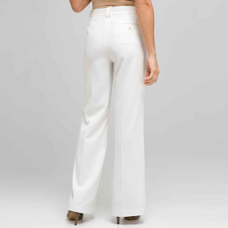 Pantalon évasé, Sucre, large image number 1